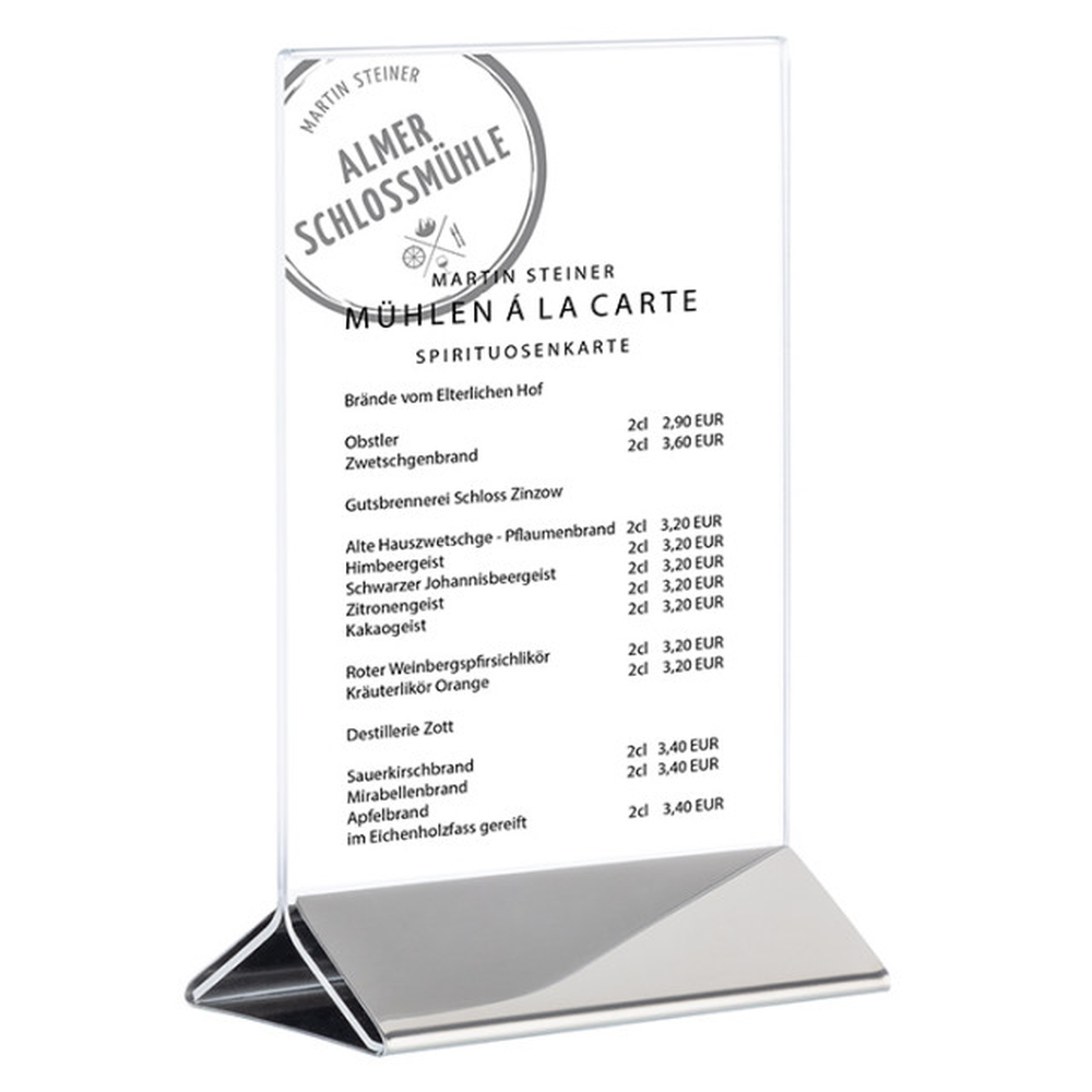 APS Kartenhalter, 2-teilig 21 x 7 cm, H: 32 cm
