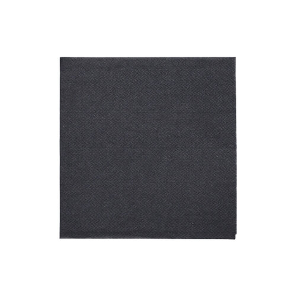 Papstar Servietten "DAILY Collection" 1/4-Falz 24 cm x 24 cm schwarz
