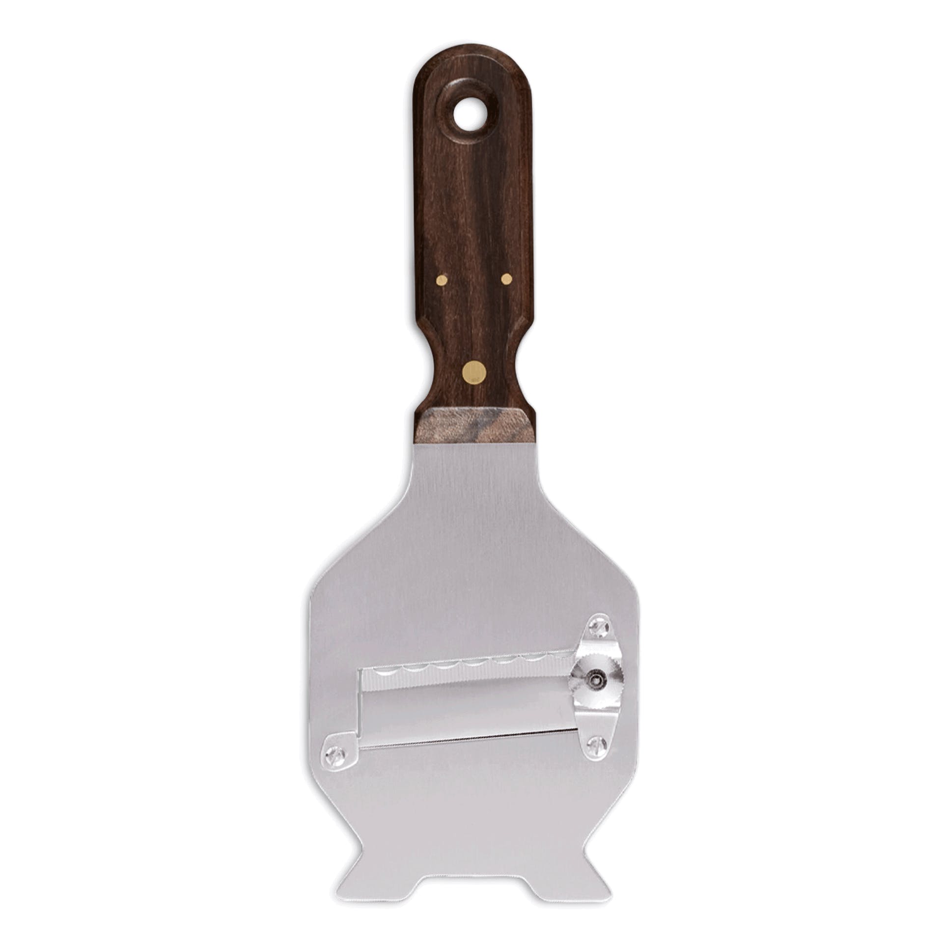 WAS Trüffelhobel mit Griff aus Palisander, 22,5 x 8,5 cm, gewellte Klinge