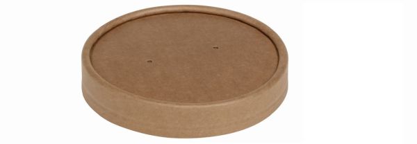Pacovis Deckel aus Karton Kraft braun
