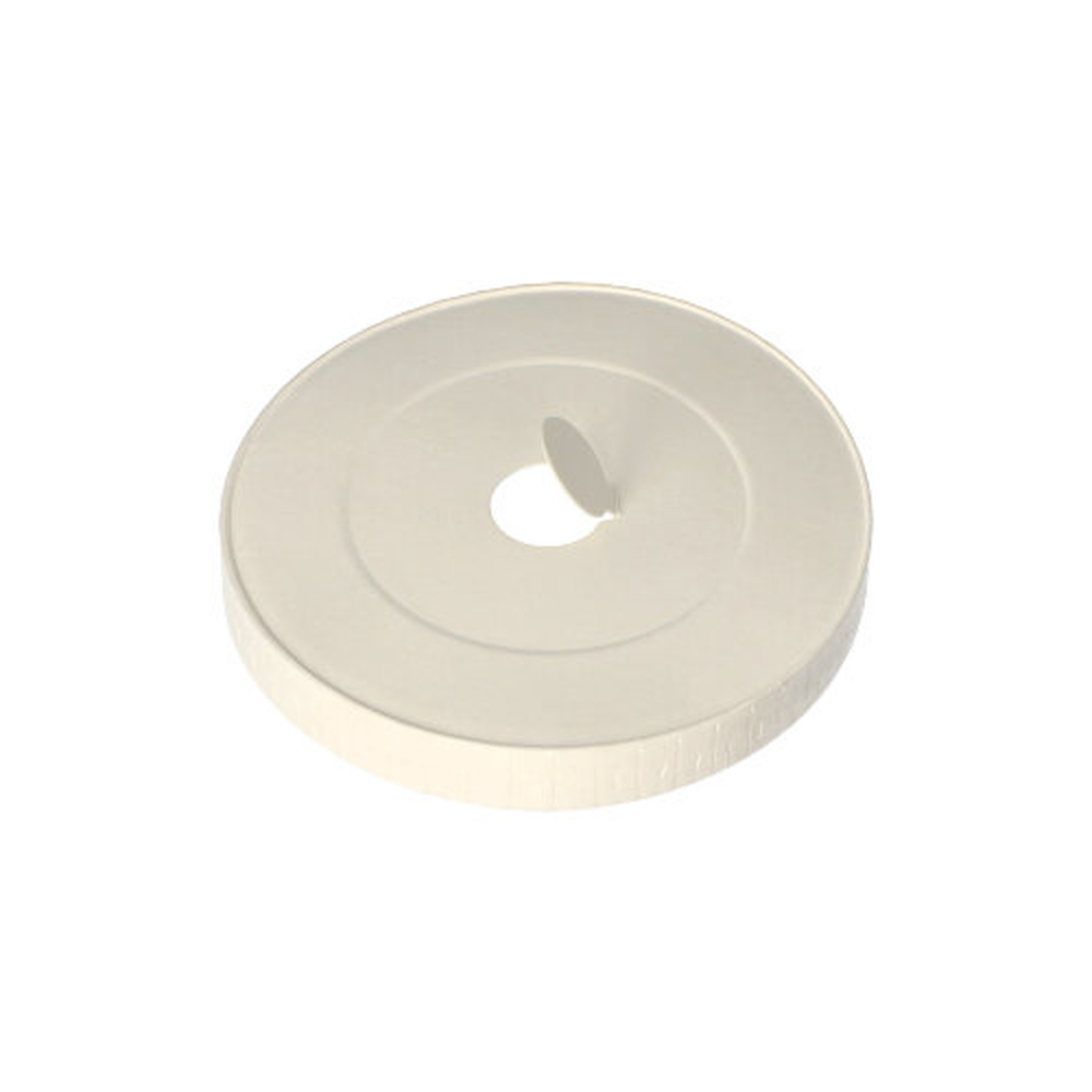 Papstar Deckel für Trinkbecher, Pappe rund Ø 8 cm weiss mit Lochung