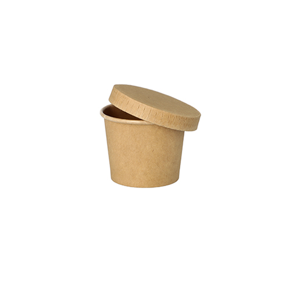 Papstar Portionsbecher, Pappe 60 ml Ø 6 cm · 4,9 cm braun