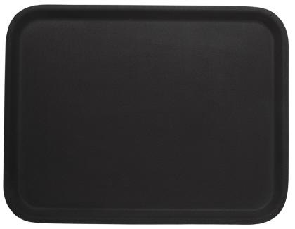 Contacto Tablett, rechteckig,rutschfest 61 x 43 cm, braun