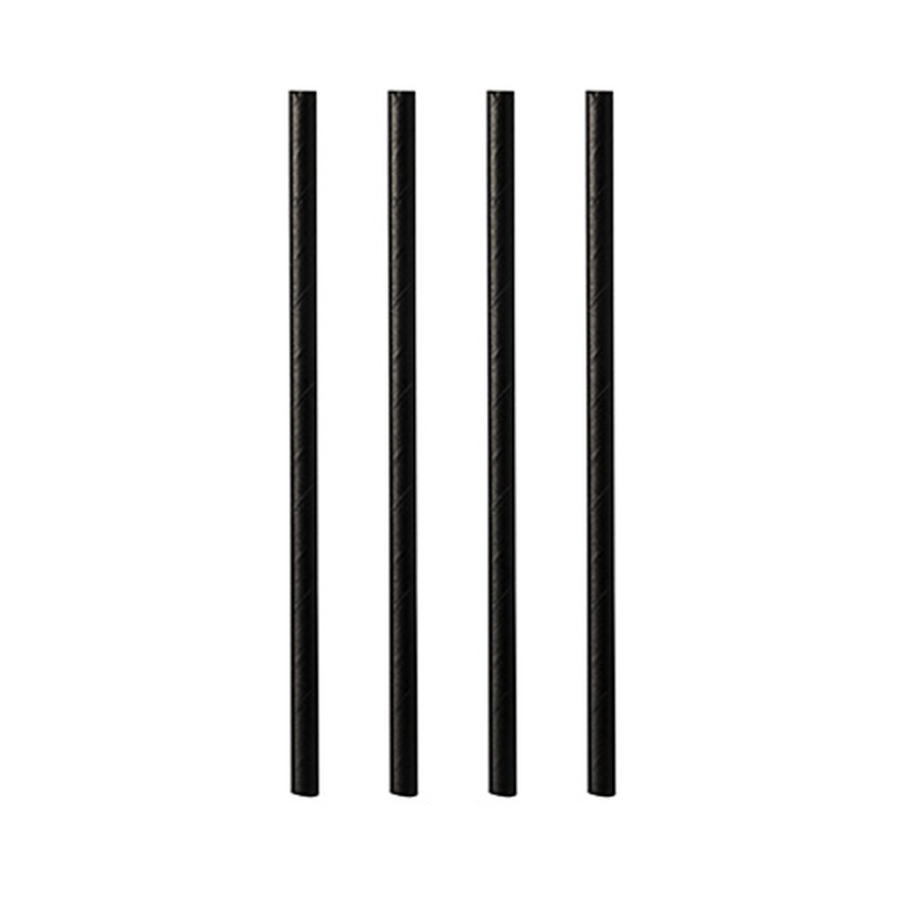 Papstar Shake-Halme, Papier Ø 8 mm · 21 cm schwarz