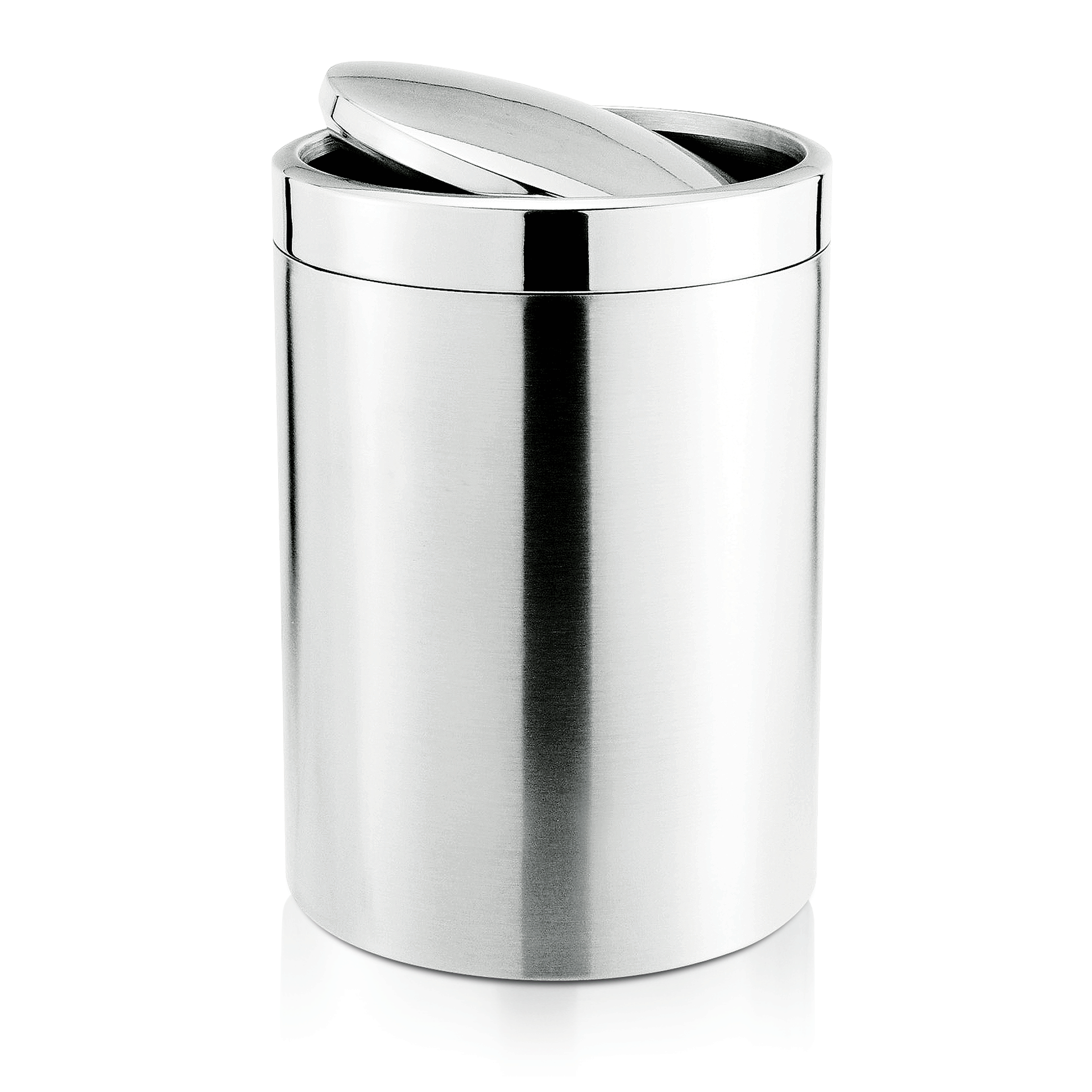 WAS Abfalleimer mit Schwingdeckel, Ø 18,5 cm, 5 ltr., Edelstahl