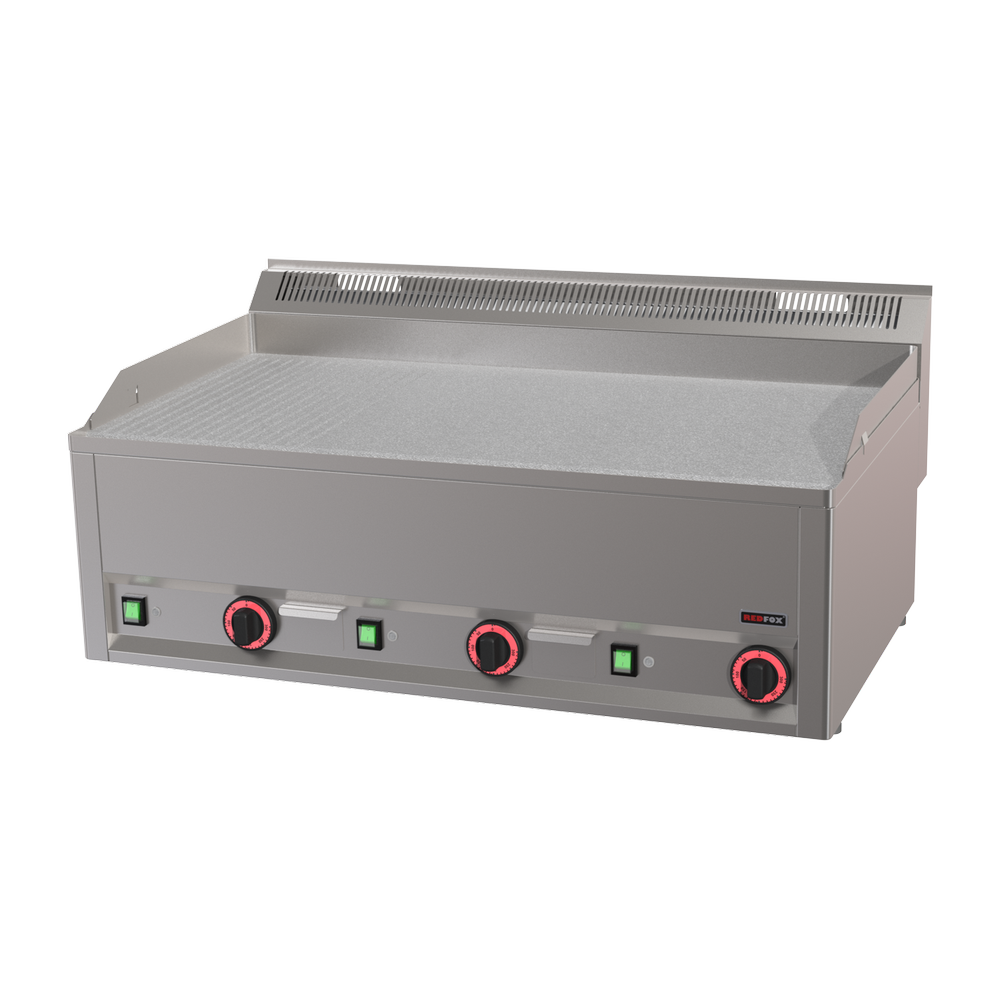 RM Gastro Grillplatte 97x48 elektrisch Durable Chrome kombiniert ohne Unterbaute