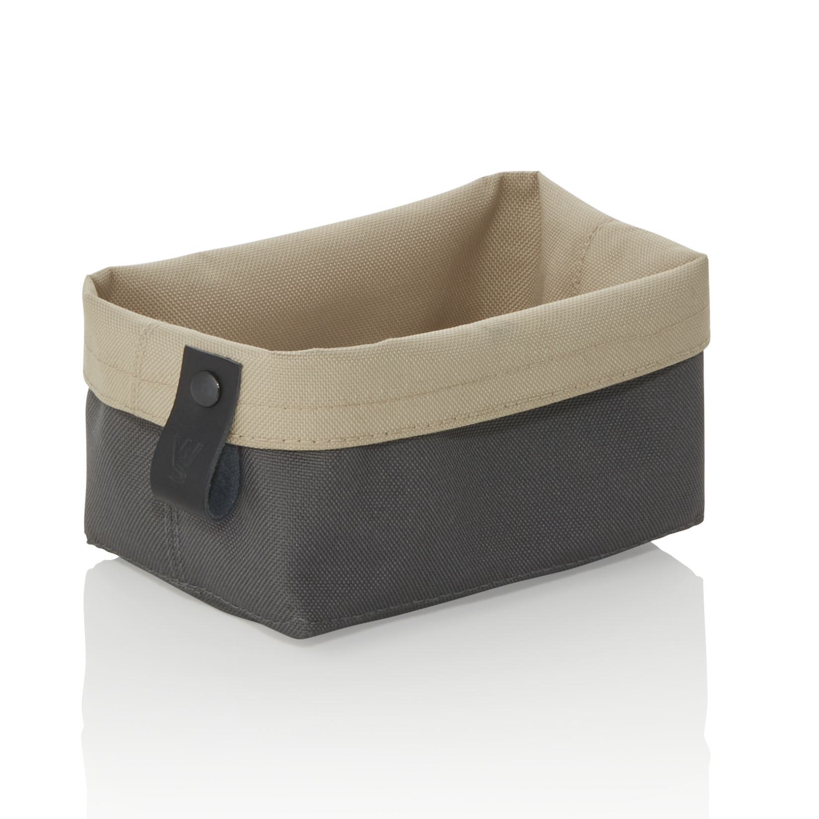 WAS Brottasche FLIP TETRON, 15 x 11 x 8 cm, light grey/light khaki, Tetron