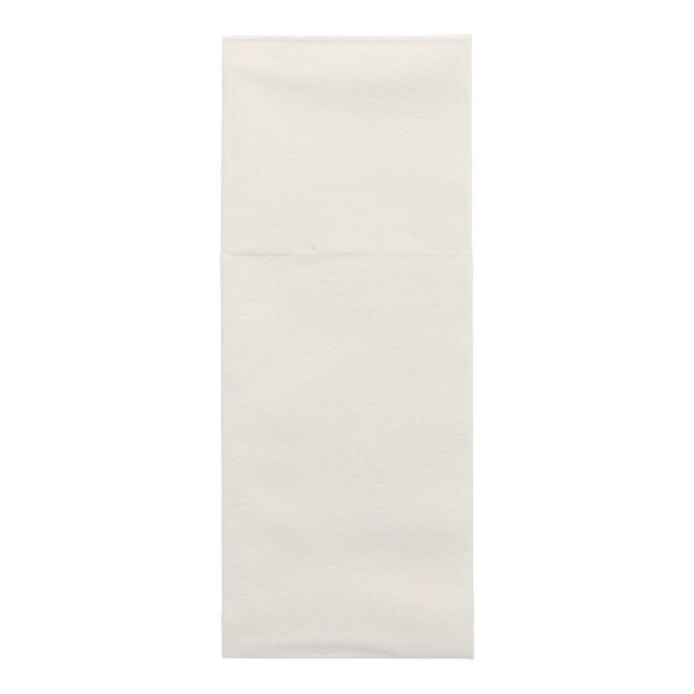 Papstar Bestecktaschen, Airlaid 40 cm x 48 cm weiss mit Besteckfalz