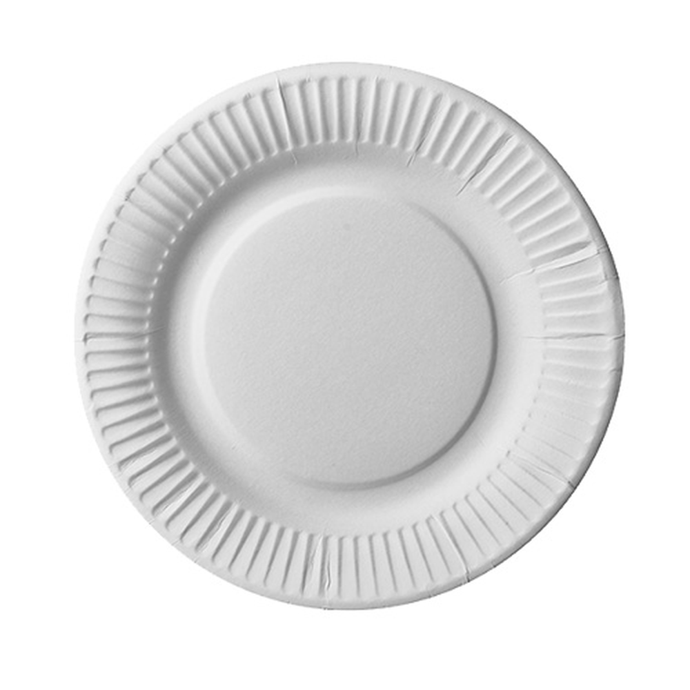 Papstar Teller, Pappe "pure" rund Ø 19 cm weiss