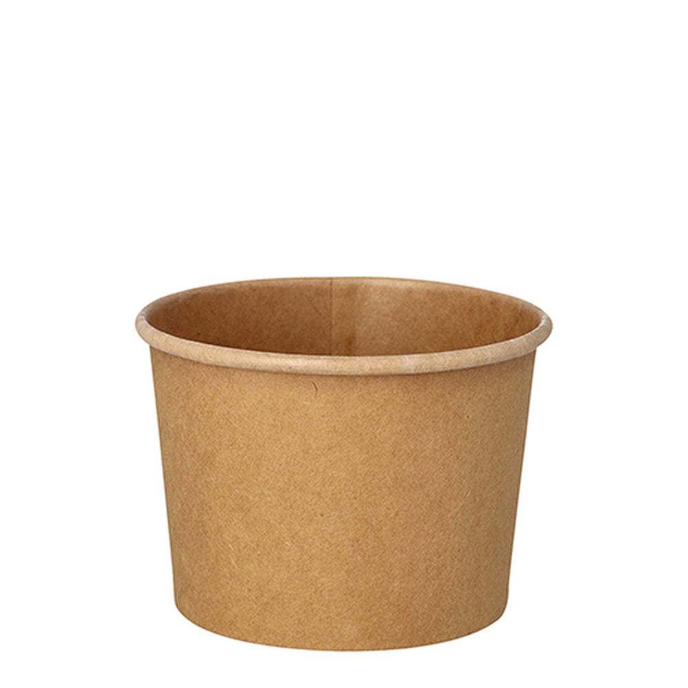 Papstar Suppenbecher, Pappe rund 350 ml Ø 9,8 cm · 7 cm braun
