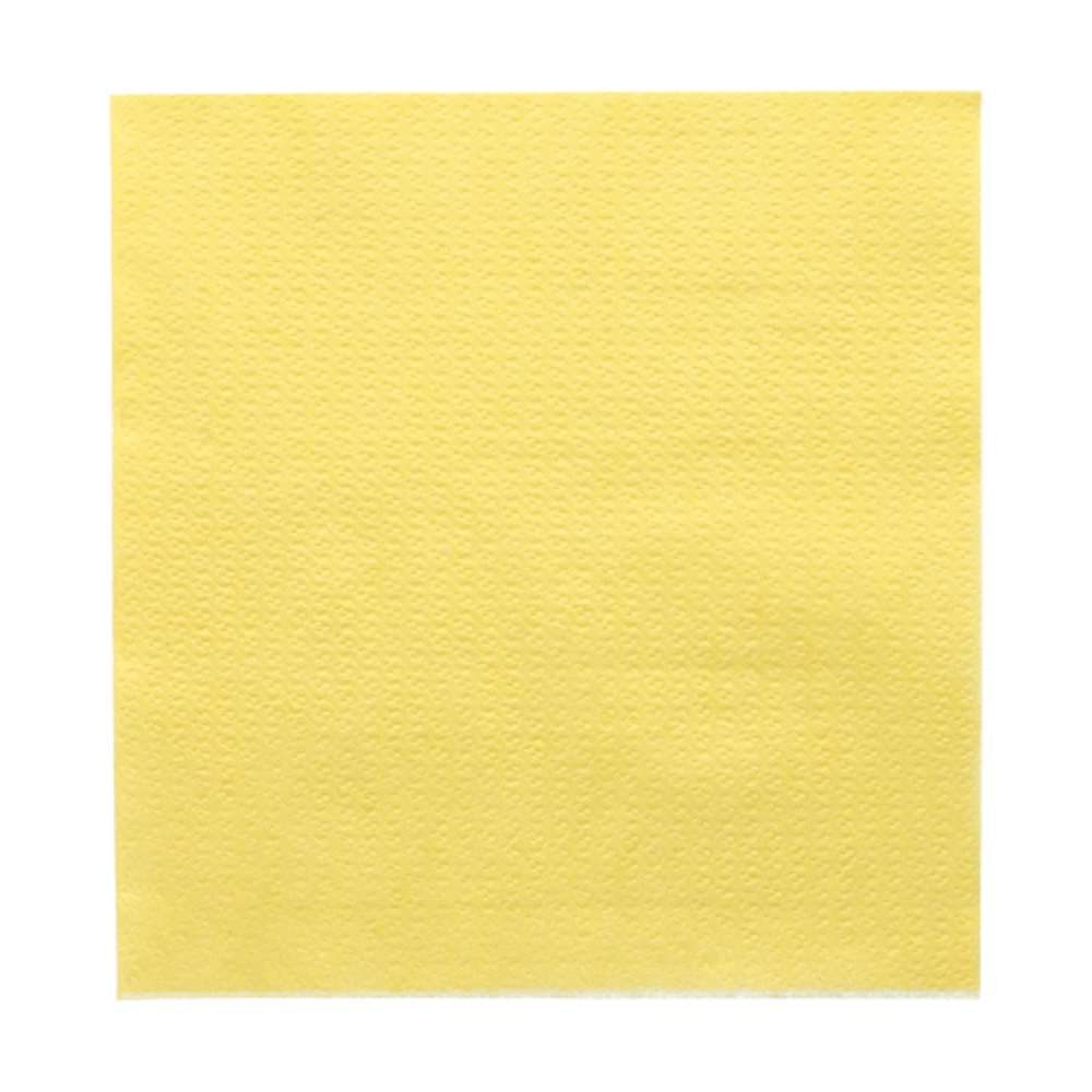 Papstar Servietten, 1-lagig 1/4-Falz 33 cm x 33 cm gelb