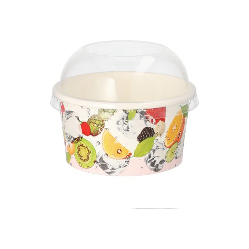 Papstar Deckel für Eisbecher PLA rund Ø 9,2 cm · 3,5 cm
