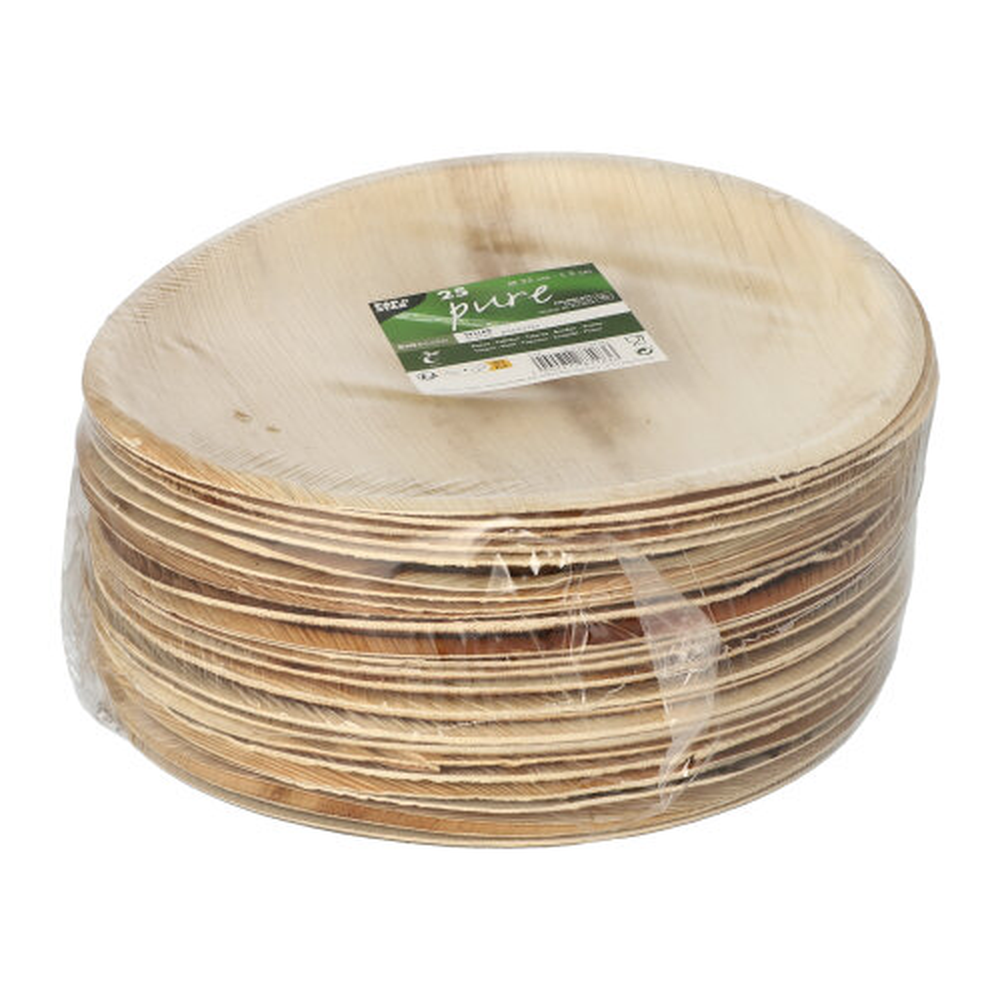 Papstar Teller, Palmblatt "pure" rund Ø 25 cm · 2 cm