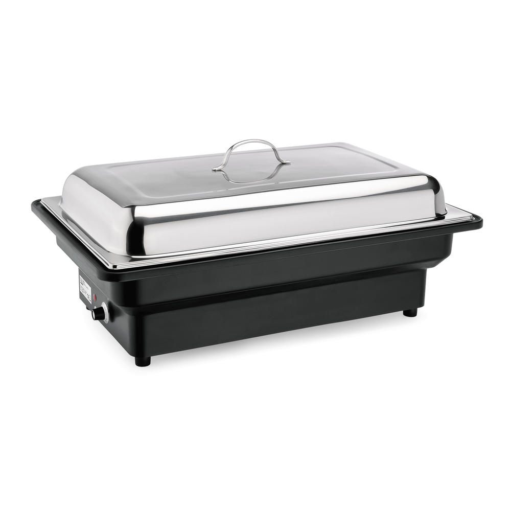 WAS Elektro Chafing Dish GN 1/1, 56 x 36 x 25 cm, Polypropylen, Chromnickelstahl