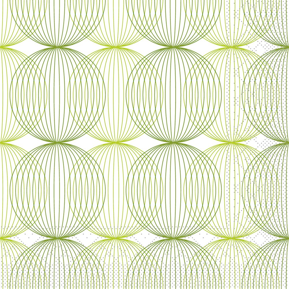 Mank Serviette Ludo lime-oliv 40 x 40 cm 1/4 Falz