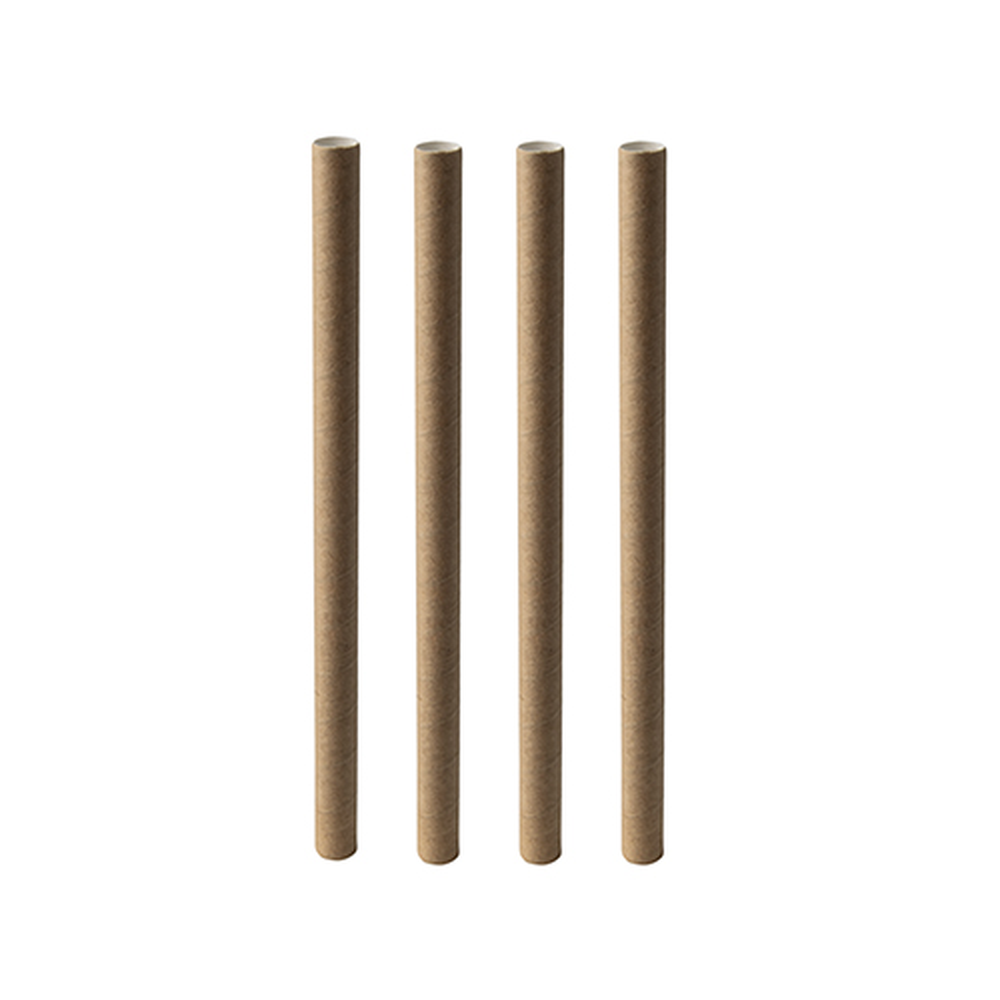 Papstar Bubble Tea Halme Papier "pure" Ø 12 mm · 20 cm braun