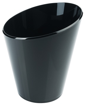 Contacto Sektkühler, oval schwarz 22 cm