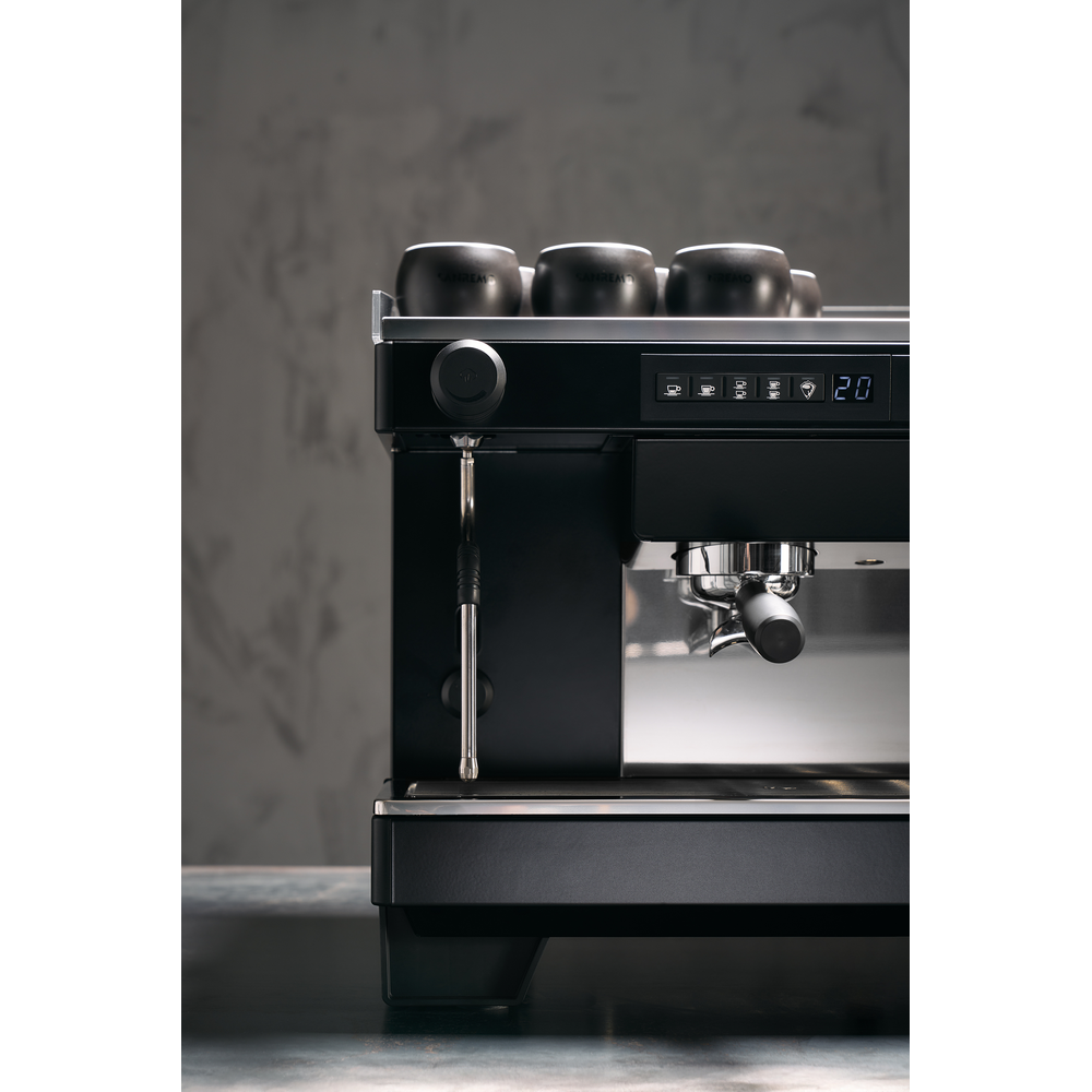 Sanremo Espressomaschine Zoe Competition, 2 Gruppen Schwarz / Man. Aufschäumer