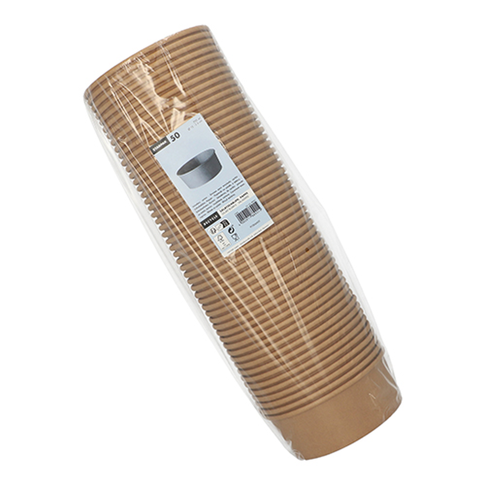 Papstar Salatschalen, Pappe rund 750 ml Ø 15 cm · 6 cm braun