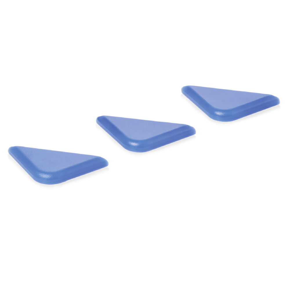 WAS HACCP Markierungsclips GN 89 Set, blau, Set á 50 Stück