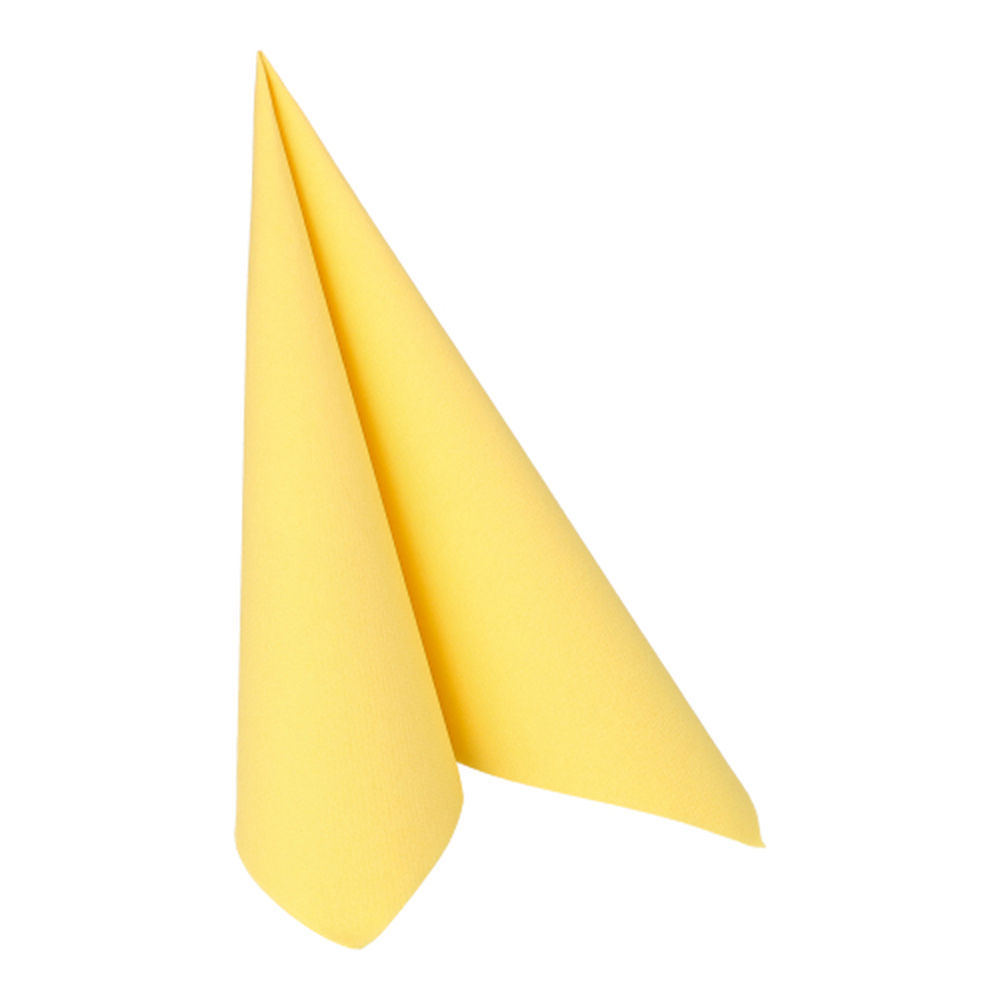 Papstar Servietten "ROYAL Collection" 1/4-Falz 40 cm x 40 cm gelb