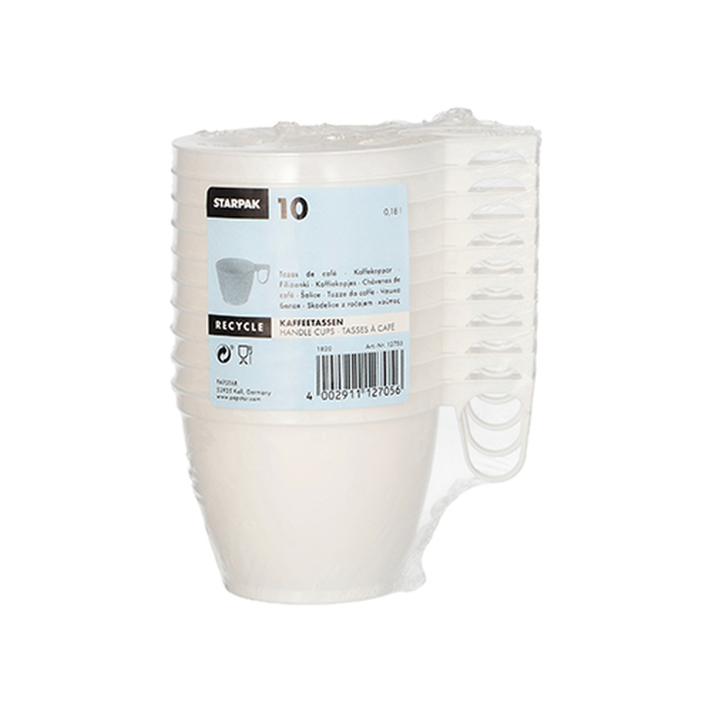 Papstar Kaffeetassen, PS 0,18 l Ø 7,8 cm · 6 cm weiss