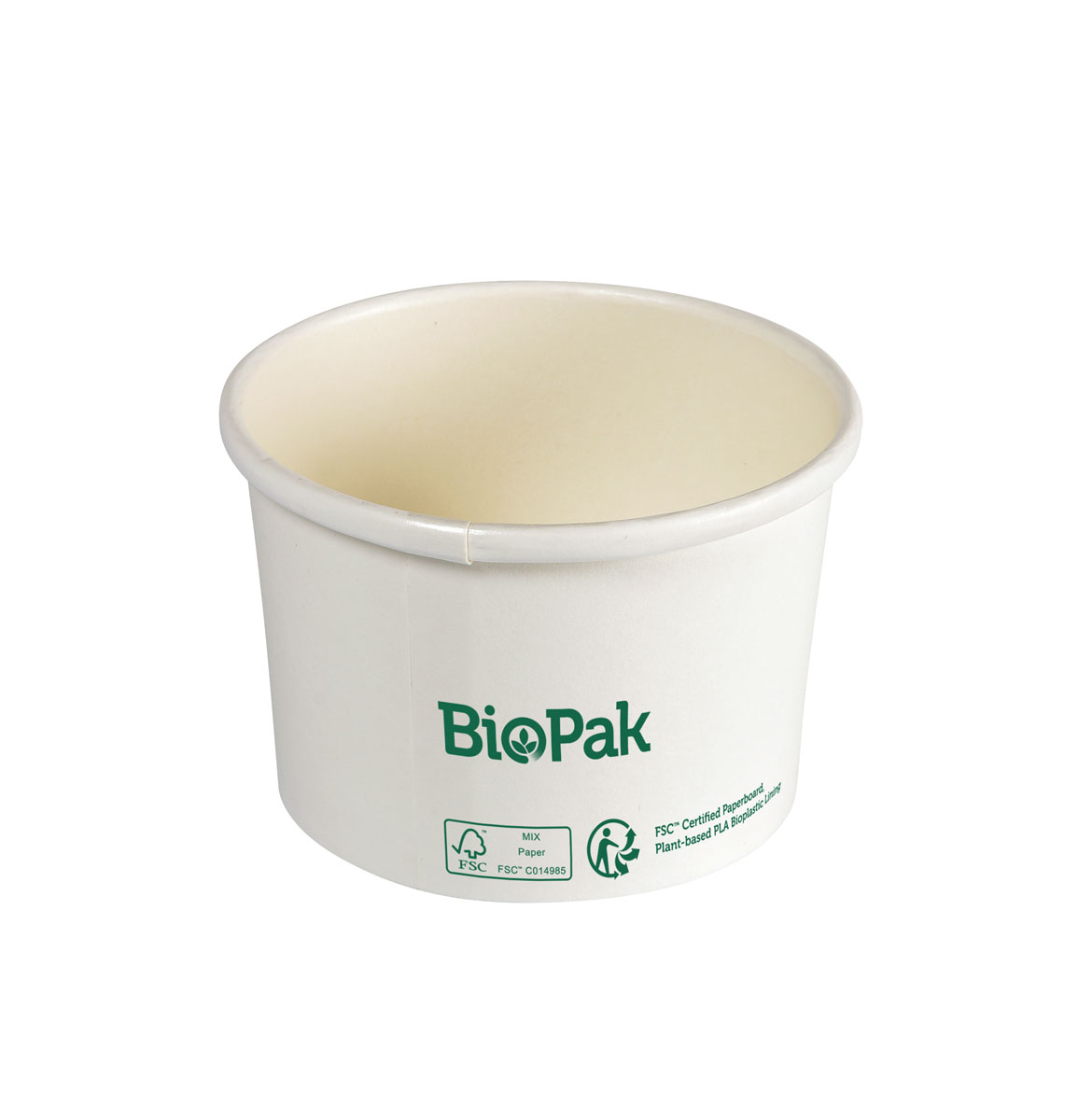 Duni Bowl Ronda SHORT Karton/PLA Weiß 240ml 90 x 90 x 60 mm