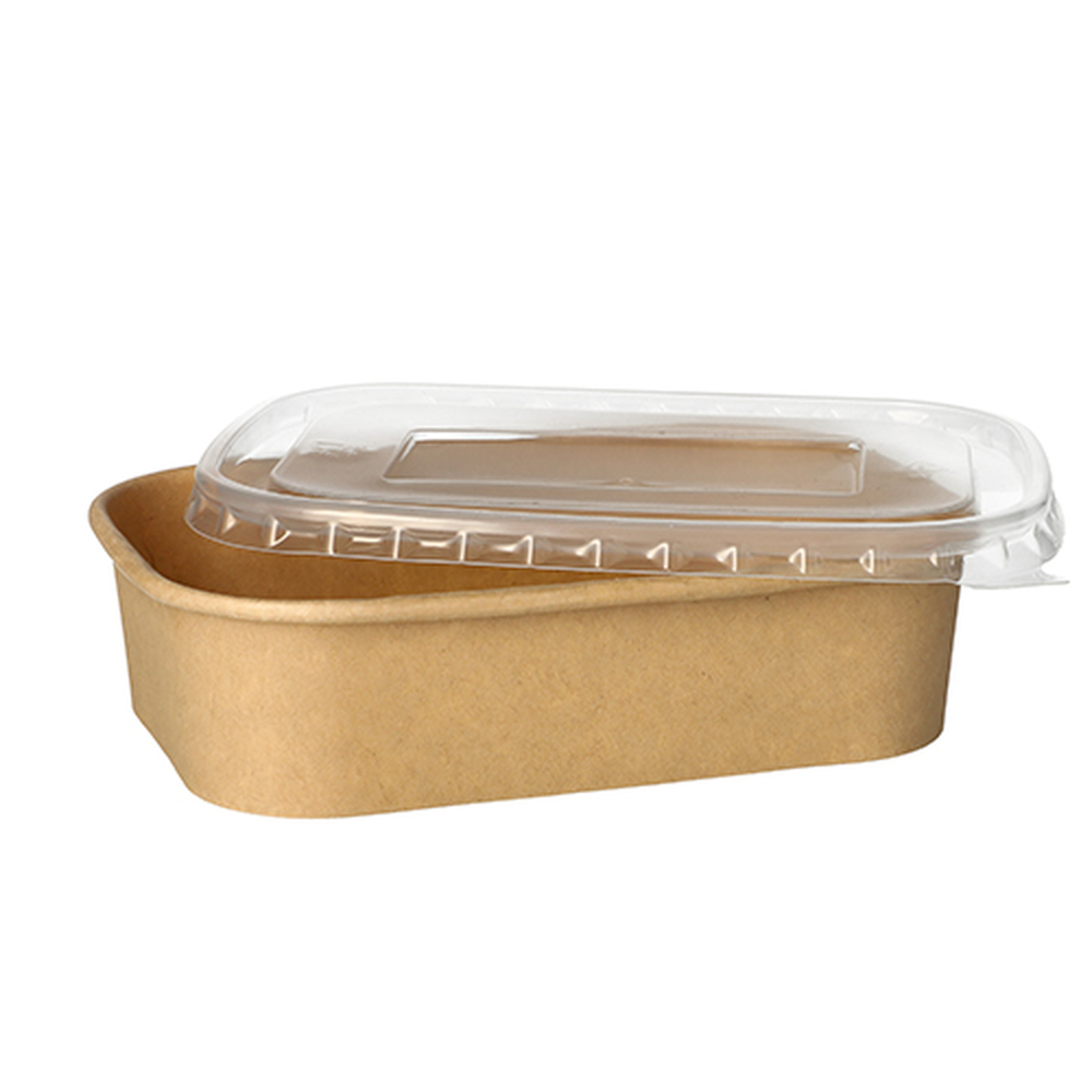 PAPSTAR Verpackungsbecher, Pappe rechteckig 500 ml 4,1 cm x 17,3 cm x 12,3 cm