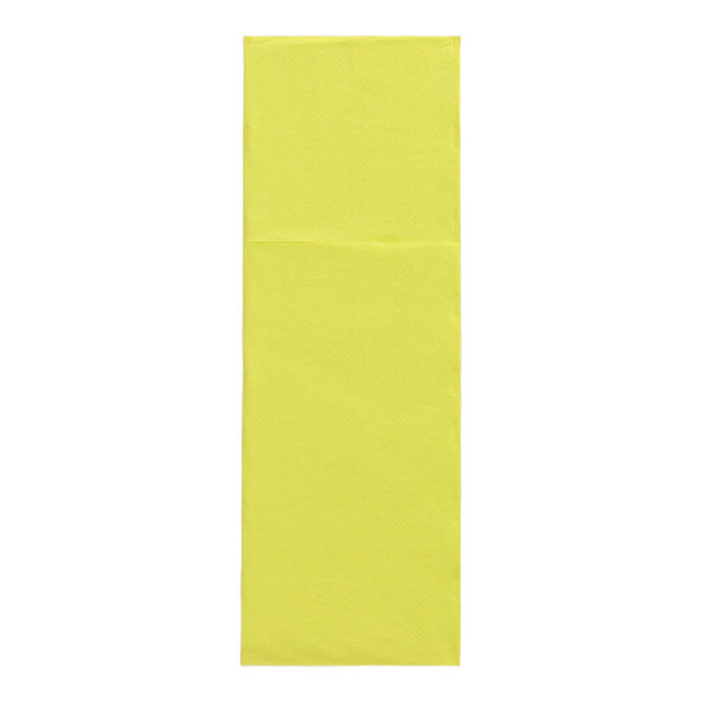 Papstar Servietten "DAILY Collection" 48 cm x 30 cm limonengrün mit Besteckfalz