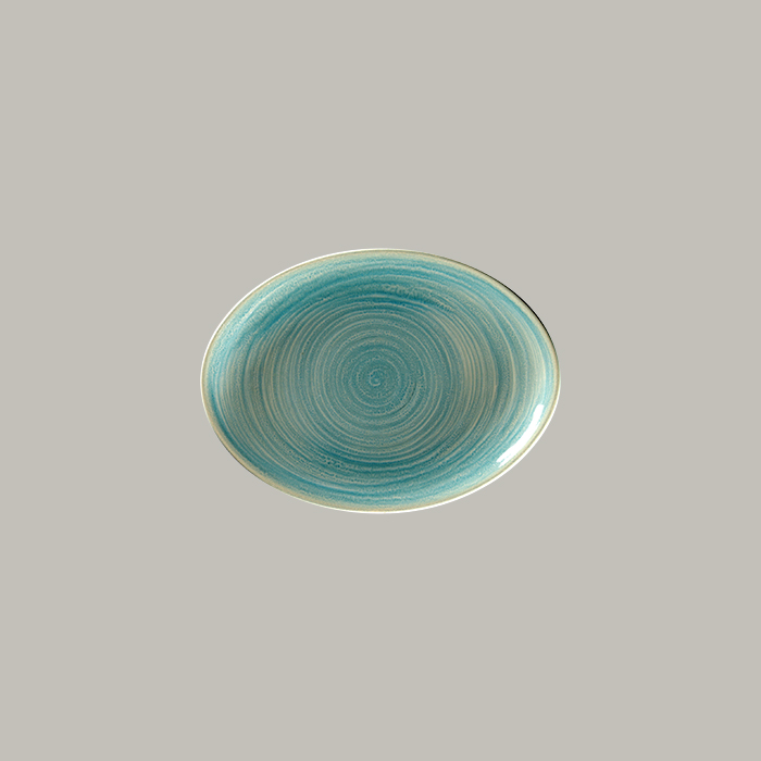 RAK Platte oval - saphire  Serie: Spot L 26 cm / W 19 cm / Ht. 3 cm