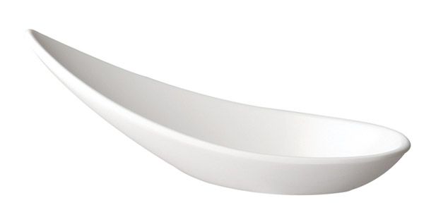 APS Fingerfood-Löffel -MING HING- 11 x 4,5 cm, H: 4 cm , Melamin, weiß