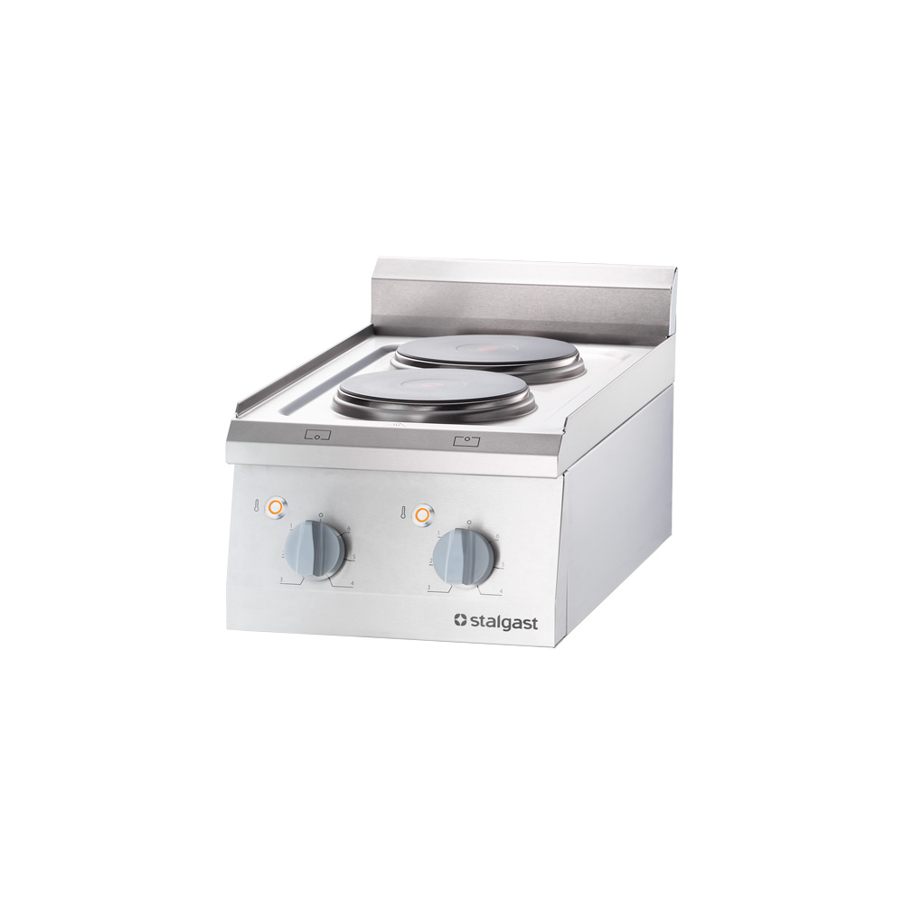 Stalgast Elektro-Kochfeld als Tischgerät mit 2 Herdplatten, Serie 700 ND