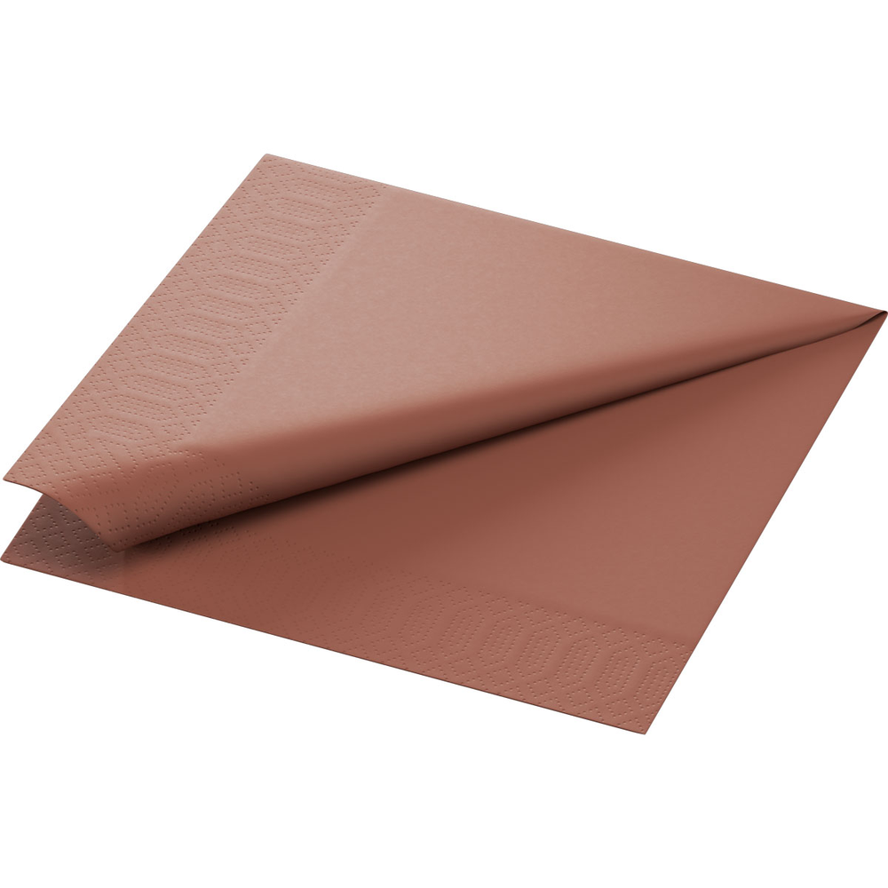 Duni Zelltuchservietten 40 x 40 cm 3-lagig 1/4 Falz chestnut