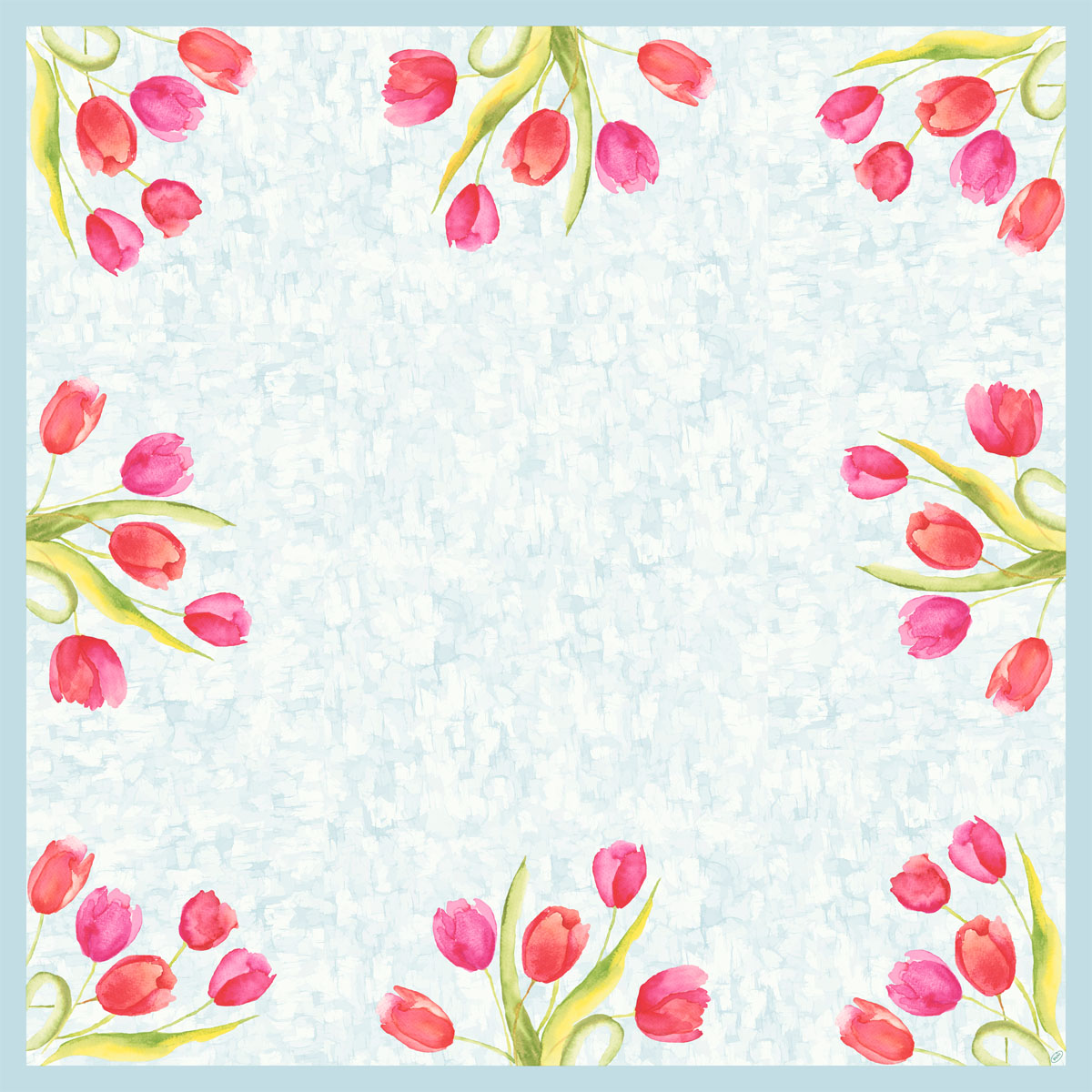 Duni Motiv-Mitteldecken Dunicel 84 X 84 cm Painted Tulips