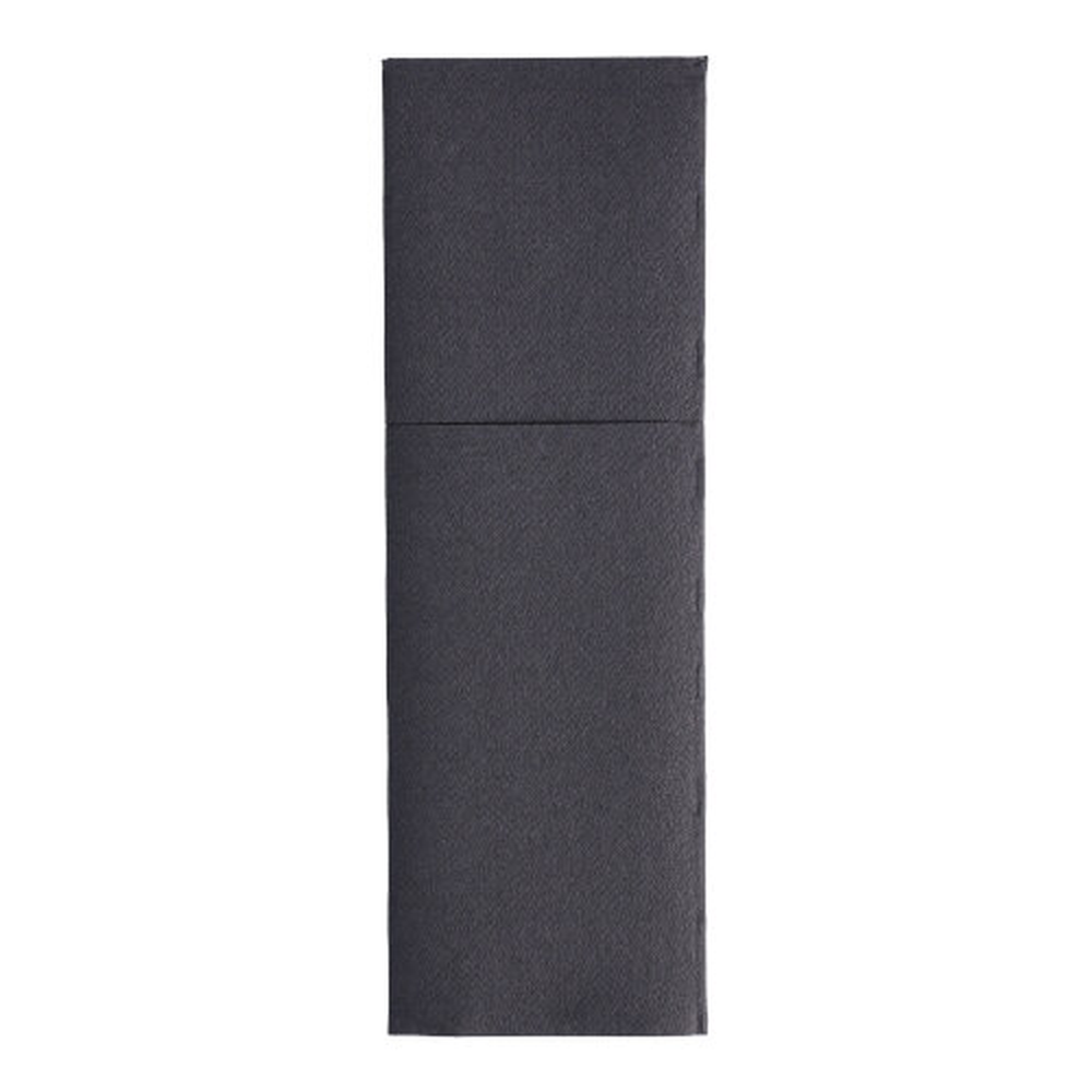 Papstar Servietten "ROYAL Collection" 48 cm x 30 cm schwarz mit Besteckfalz
