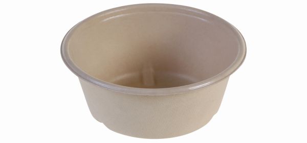 Pacovis Bowle nature 600ml rund, PBAT, Ø151.5x60mm