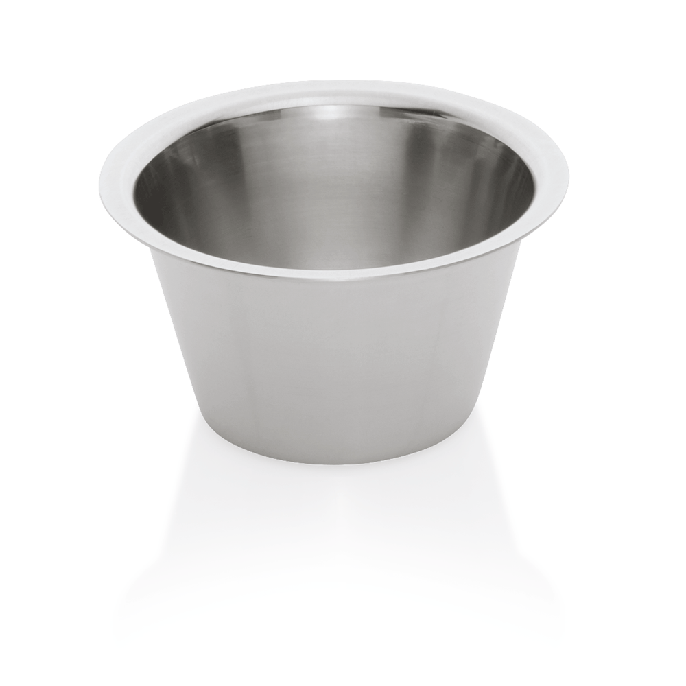 WAS Dariolform Set, 0,2 ltr., Ø 8,8 cm, Set á 12 Stück, Chromnickelstahl