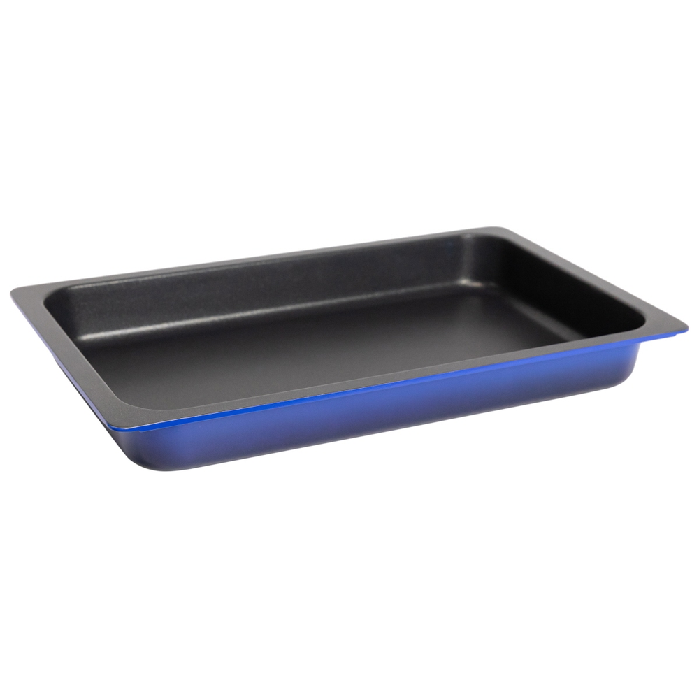 Contacto AluChef® Bräter GN 1/1 blau / 1/1 Länge: 53 cm, Breite: 32,5 cm, Höhe a