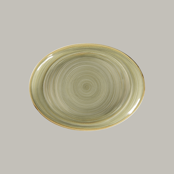 RAK Platte oval - emerald  Serie: Spot L 36 cm / W 27 cm / Ht. 3.5 cm