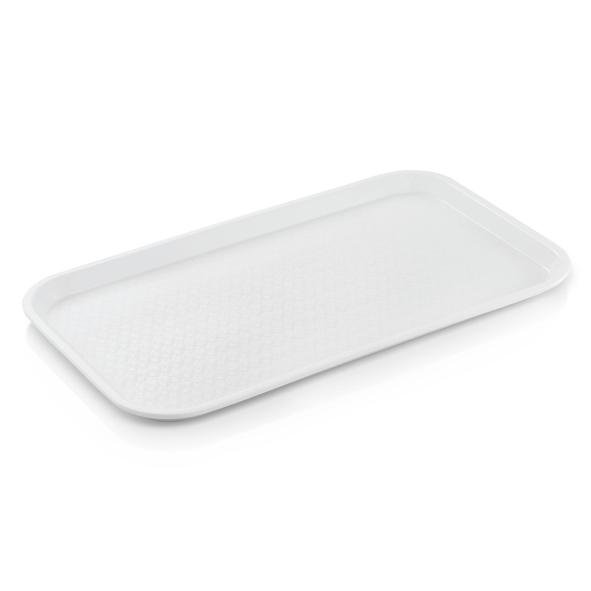 WAS Fast Food Tablett GN 1/1, 53 x 32,5 x 2 cm, weiß, Polypropylen