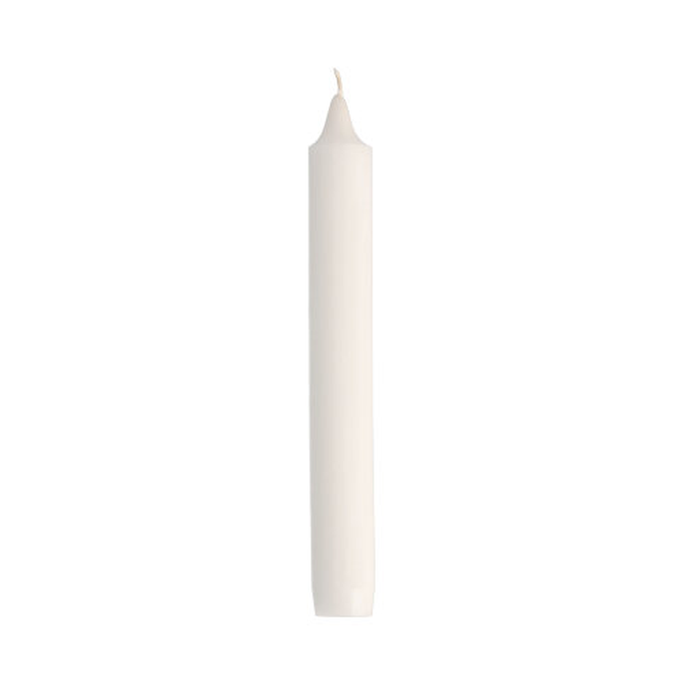 Papstar Haushaltskerzen mit Dornloch Ø 2,45 cm · 20 cm weiss