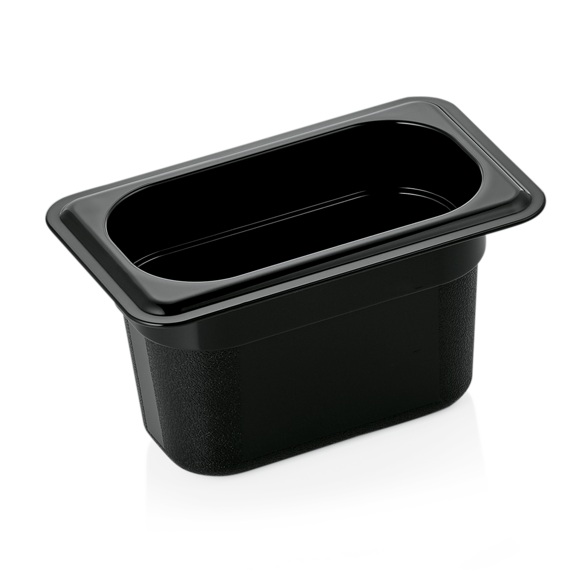 WAS GN Behälter 1/9-100 mm, schwarz, Polycarbonat GN 95