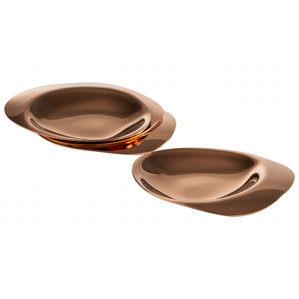 APS Teller, 4er Set -PEBBLES- 8,5 x 8 cm, H: 1 cm