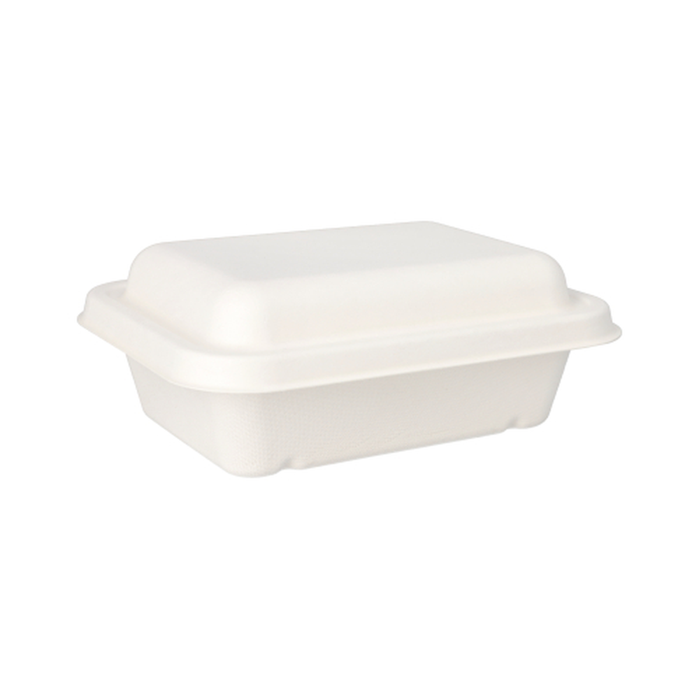 Papstar Schalen, Zuckerrohr "pure" ungeteilt 5,6 cm x 15,3 cm x 20,3 cm weiss