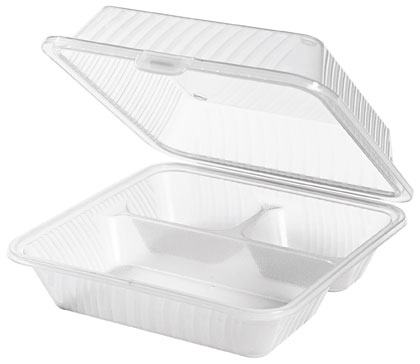 Contacto Eco-Takeouts Behälter, weiß