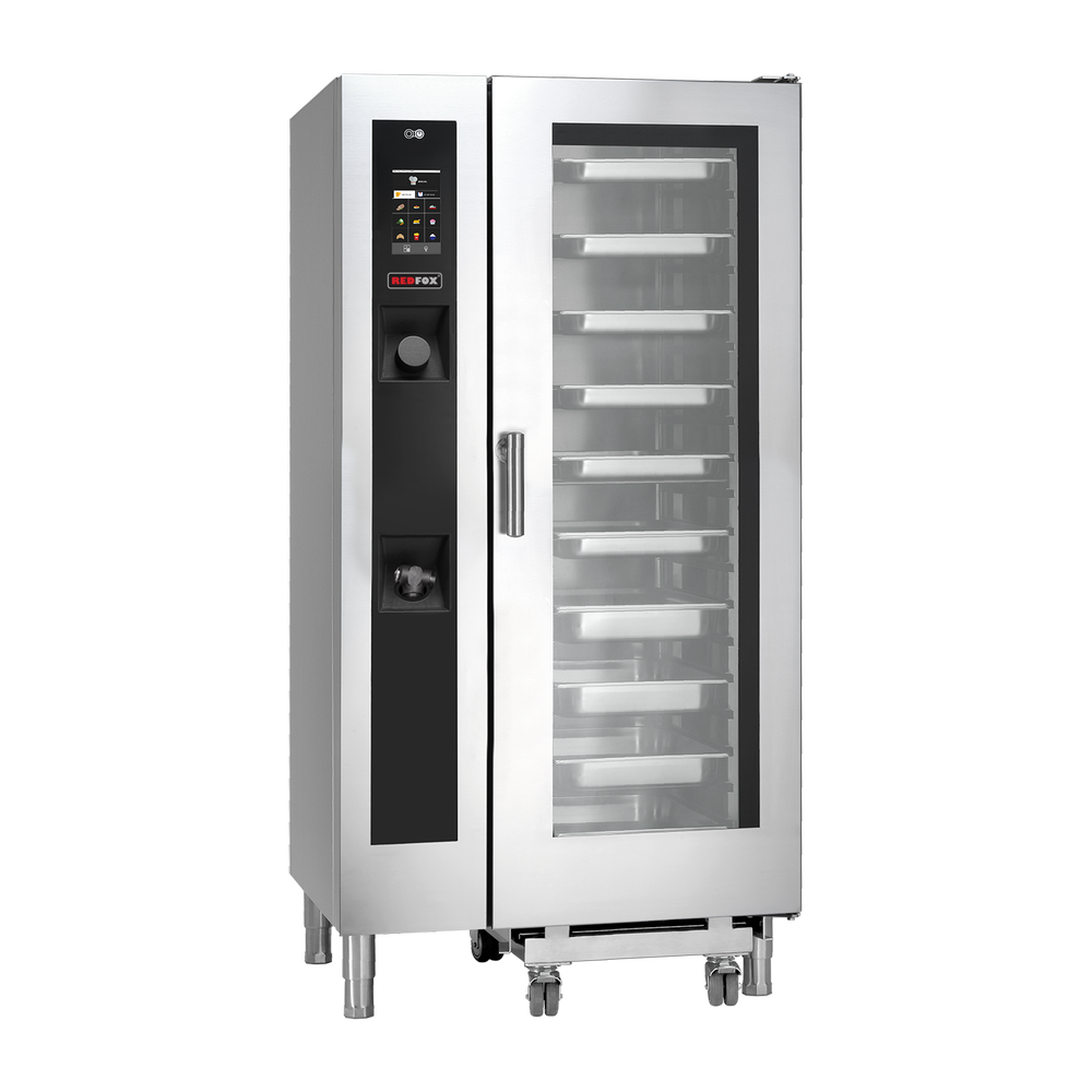 RM Gastro Kombidämpfer plynový 20x GN 1/1 Einspritzung, Touchdisplay farbig Dis