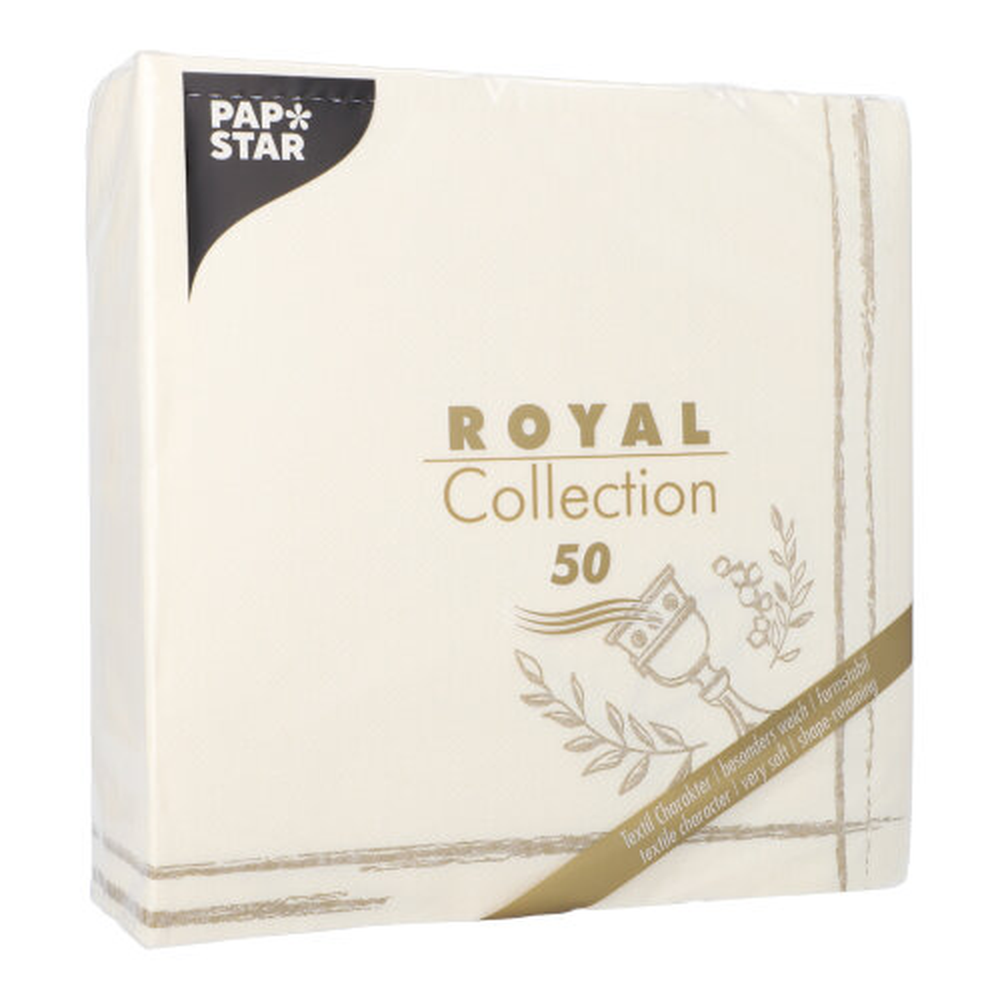 PAPSTAR Servietten ROYAL Collection 1/4-Falz 40 cm x 40 cm Communion / Co