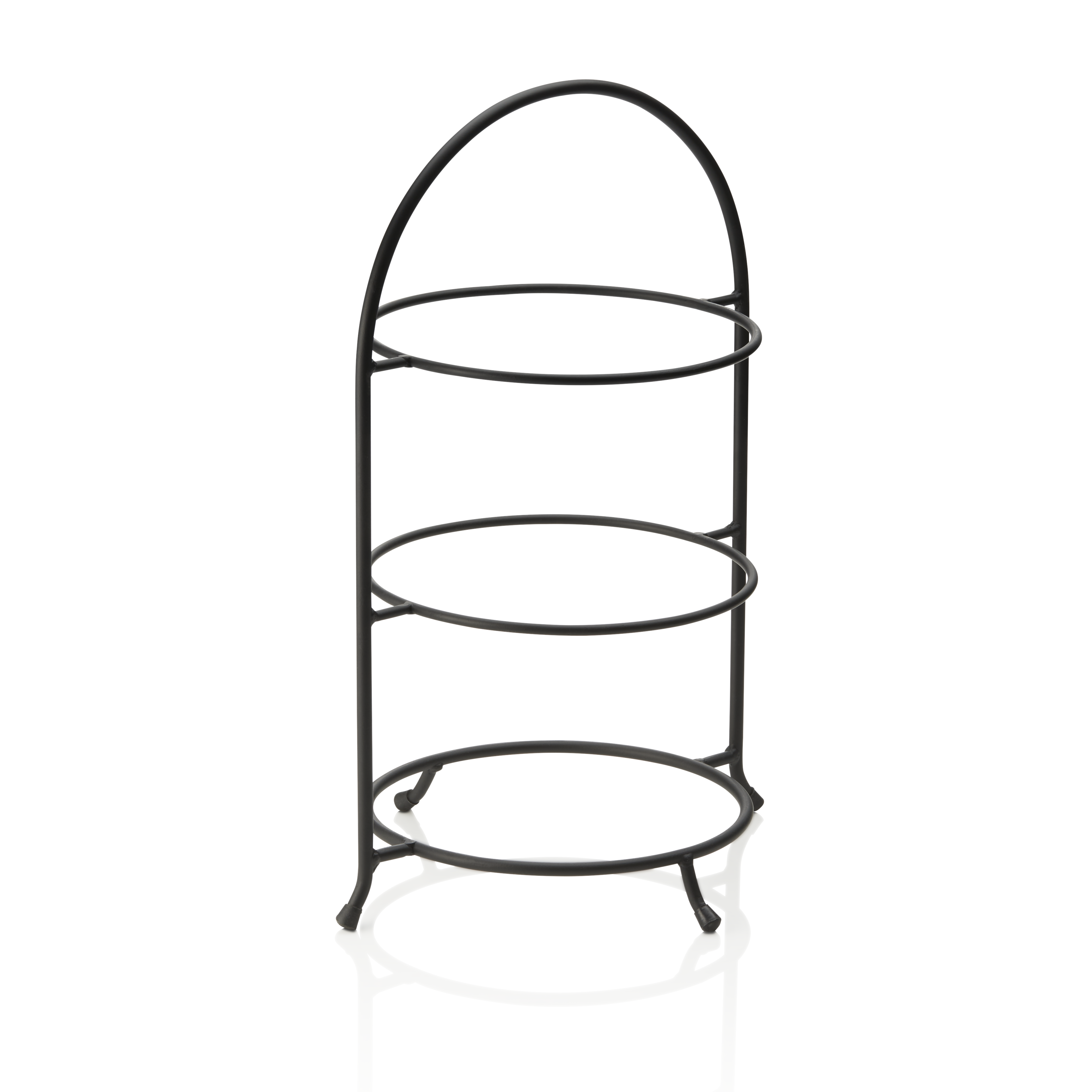 WAS Etagere, 3-stufig, 46,5 x 33 cm, schwarz pulverbeschichtet, Stahl