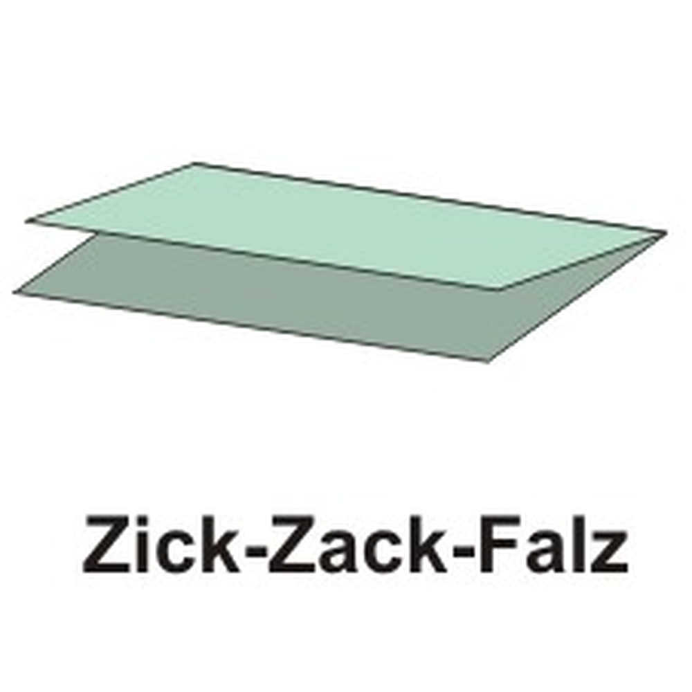 Papstar Blatt Handtuchpapier V-Falz 23 cm x 25 cm grün Zick Zack, 1-lagig