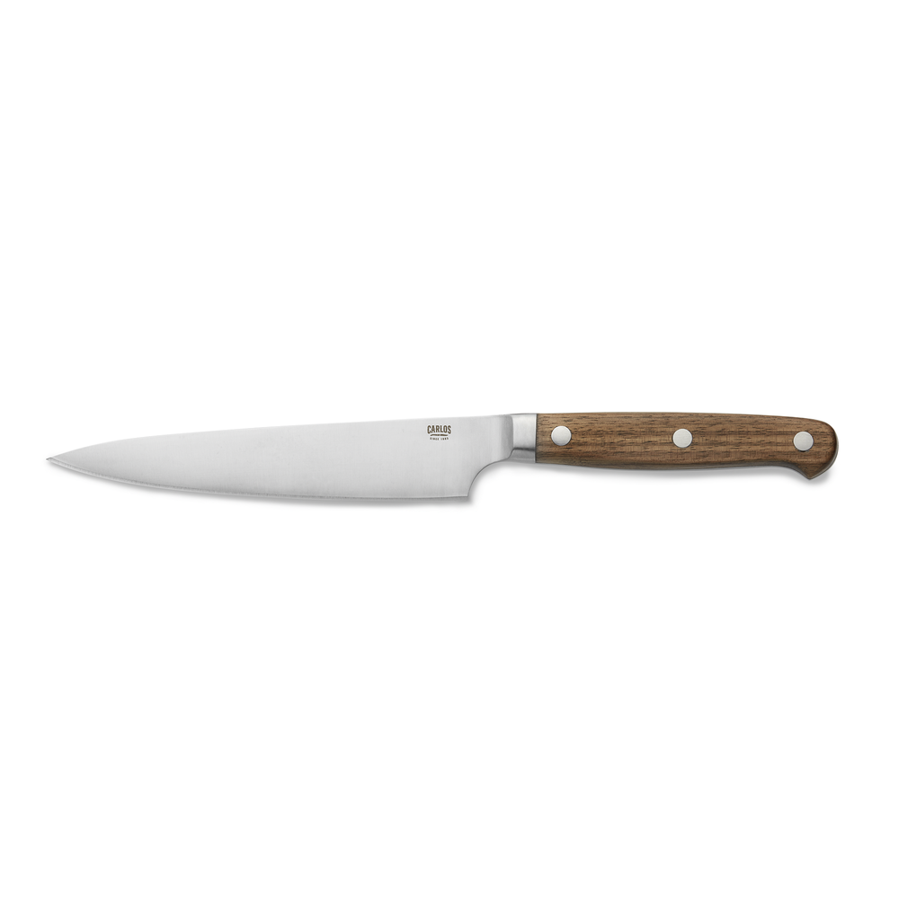 WAS Steakmesser Set CARLOS mit Wallnussholzgriff, 24 cm, Set á 6 Stück, Klingens